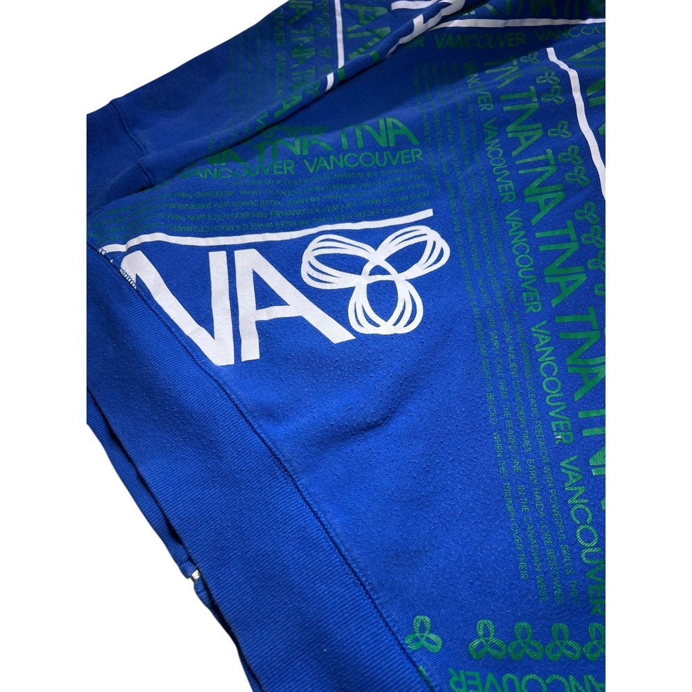 Vintage TNA Aritzia Vancouver All-Over Print Zip-Up Hoodie Size XL Y2K - Picture 7 of 8